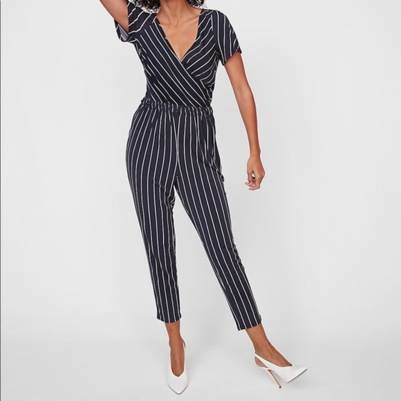 surplice jumpsuit express